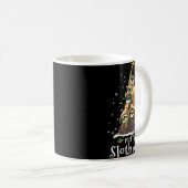 Merry Slothmas Cute Xmas Sloth Santa Hat Christmas Kaffeetasse (VorderseiteRechts)
