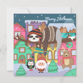 Merry Slothmas Feiertagskarte