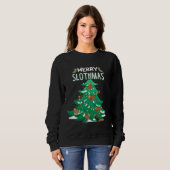 Merry Slothmas Funny Christmas Swea Sweatshirt (Vorne ganz)
