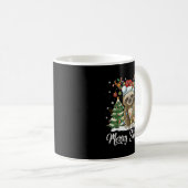 Merry Slothmas Funny Sloth Christmas Tree Lights X Kaffeetasse (VorderseiteRechts)
