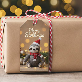 Merry Slothmas Knitted Sloth Weihnachtsgeschenke T Geschenkanhänger