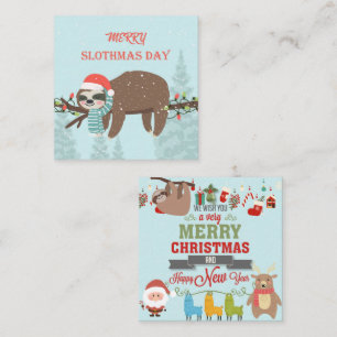 Merry Slothmas Mitteilungskarte
