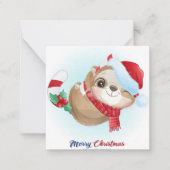 Merry Slothmas Mitteilungskarte (Vorderseite)