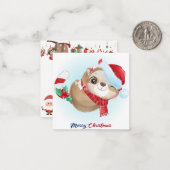 Merry Slothmas Mitteilungskarte (Vorderseite/Rückseite Beispiel)