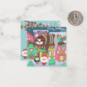 Merry Slothmas Mitteilungskarte (Vorderseite/Rückseite Beispiel)