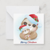 Merry Slothmas Mitteilungskarte (Vorderseite)