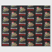 Merry Slothmas Muster Funny Christmas Wrapping Pa Geschenkpapier (Flach)