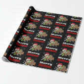 Merry Slothmas Muster Funny Christmas Wrapping Pa Geschenkpapier (Ungerollt)