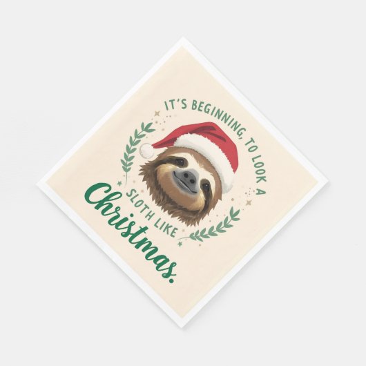 Merry Slothmas, Napkins Serviette (Ecke)