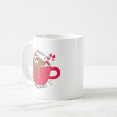 Merry Slothmas Niedlich Trendy Sloth Kaffeetasse (Vorderseite Links)