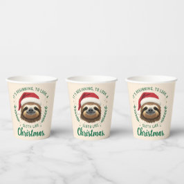 Merry Slothmas, Paper Cups Pappbecher
