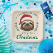 Merry Slothmas, Paper Plates Pappteller (Party)