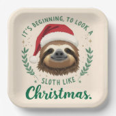 Merry Slothmas, Paper Plates Pappteller (Vorderseite)