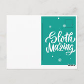 Merry Slothmas Postcard Postkarte (Rückseite)
