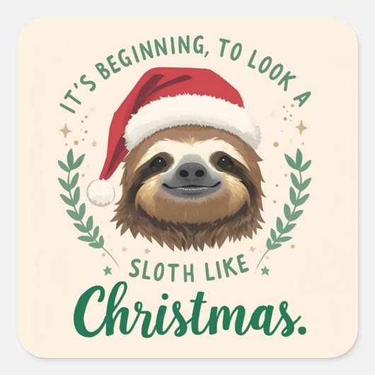 Merry Slothmas, Stickers (Vorderseite)