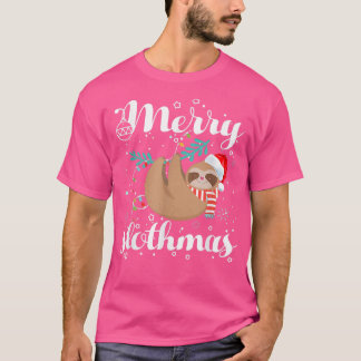 Merry Slothmas T Christmas Pajama für Sloth Lover T-Shirt