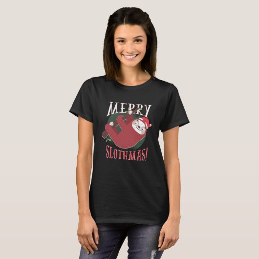 Merry Slothmas T-Shirt (Vorne ganz)