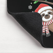 Merry Slothmas Weihnachtsmannmütze Pajamas Sloth L Mousepad (Ecke)