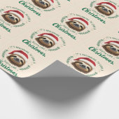 Merry Slothmas, Wrapping Paper Geschenkpapier (Ecke)