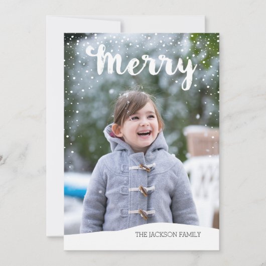 Merry Snowfall Collection Feiertagskarte (Vorderseite)