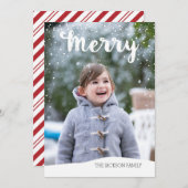 Merry Snowfall Collection Feiertagskarte (Vorne/Hinten)