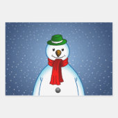 Merry Snowman Geschenkpapier Set (Vorderseite 2)