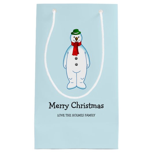 Merry Snowman Kleine Geschenktüte (Vorderseite)