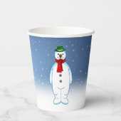 Merry Snowman Pappbecher (Rückseite)