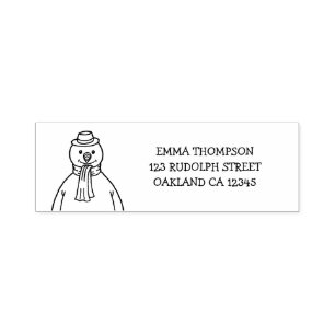 Merry Snowman Permastempel