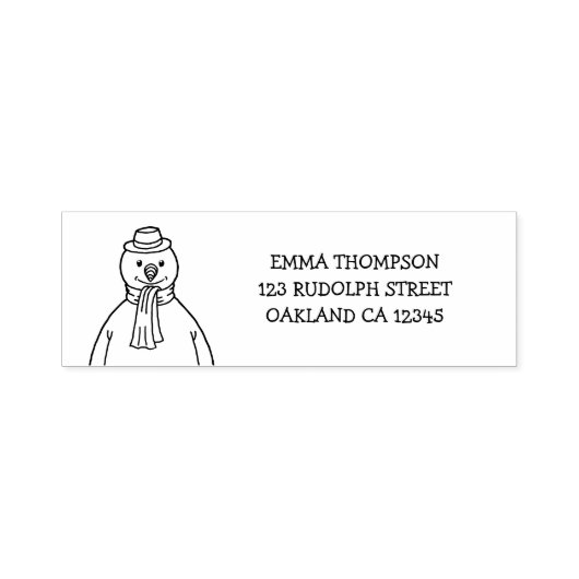 Merry Snowman Permastempel (Design)