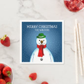 Merry Snowman Serviette (Beispiel)