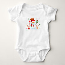 Merry Snowman und Bright Baby Rentiers