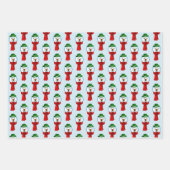 Merry Snowman with his Red Scarf Geschenkpapier Set (Vorderseite 3)