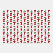 Merry Snowman with his Red Scarf Geschenkpapier Set (Vorderseite 2)