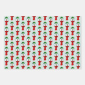 Merry Snowman with his Red Scarf Geschenkpapier Set (Vorderseite)
