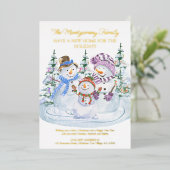 Merry Snowmen Neue Zuhause für Feiertage Gold (Stehend vorne)