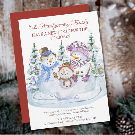 Merry Snowmen Neue Zuhause für Urlaub Ankündigung