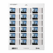 Merry Solstice Night Adressaufkleber (Vorne)