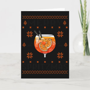 Merry spritzmas X Ho Ho Holy Aperoly Xmas Club Chr Karte
