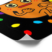 Merry Spudmas Funny Tato Santa Holiday Lights Chri Poster (Ecke)