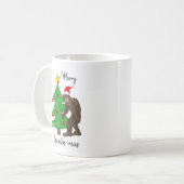 Merry Squatch mas Bigfoot Weihnachtsfest Spaß  Kaffeetasse (Vorderseite Links)