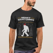 Merry Squatchmas Bigfoot Ugly Christmas Sweater T-Shirt (Vorderseite)
