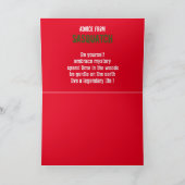 MERRY SQUATCHMAS FEIERTAGSKARTE (Innenseite)