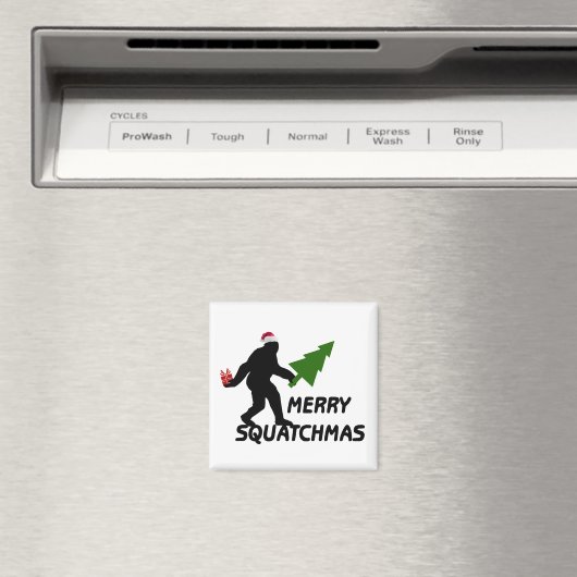 Merry Squatchmas Magnet (In Situ (Geschirrspüler))