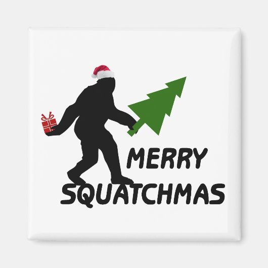 Merry Squatchmas Magnet (Vorne)