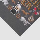 Merry Steampunk Christmas Ugly Xmas Seidenpapier (Ausschnitt)
