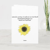 Merry Sunflower Welche Karte auch immer (Rückseite)