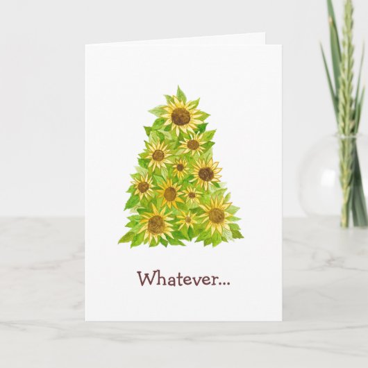 Merry Sunflower Welche Karte auch immer (Vorderseite)