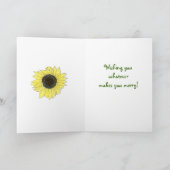 Merry Sunflower Welche Karte auch immer (Innenseite)