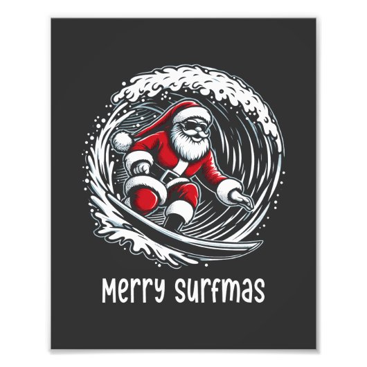 Merry Surfmas Fotodruck (Vorne)